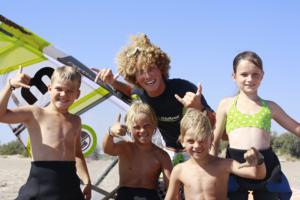 Golf de Rosas, Spain - kids, junior windsurfing & SUP.